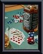 Art Poster Metal Framed Print - Poker Man's Favorite - Artist: David Marrocco- Poster Size: 7 X 5