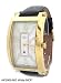 Adee Kaye Gold Swiss Quartz Mens Watch With Genuine White Mother Of Pearl Dial