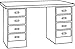 Edsal - 4TW88 - Workbench, Shop Top, 30 Depth, 34 Height, 72 Width, 2000 lb. Load Capacity