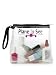 Trendy Cool "Plane to See" TSA Compliant Clear Travel Size Toiletries Bottles Carry On Cosmetics Zippered Bag Case