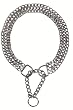 Choke chain, triple row, with strain relief, 45 cm/2.5 mm