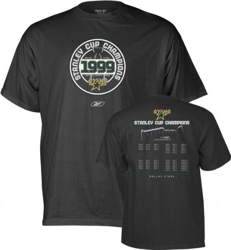 Buy Dallas Stars -Black- 1999 Stanley Cup Champions T-Shirt