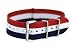 20mm Red White Blue - Nylon Nato Ballistic Military Watch Band Strap G-10