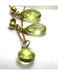 Citrine Earrings and Pendant Set 60k Citrine on 14k Earrings and Pendant ( Chain Included )