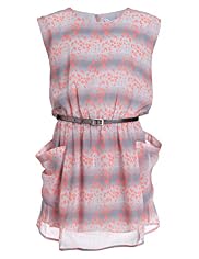 Leopard Print Dress with Belt