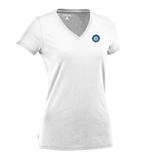 Seattle Mariners Ladies Tee - MLB Antigua Womens Dream T-Shirt - White
