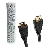 GTMax Media DVD Remote Control + 10 FT Gold Plated HDMI with Ethernet Black cable w/Ferrites M/M for