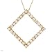Necklace With 2.52ctw Created Sapphires Beautifully Crafted in Yellow Gold Length 18in