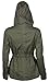 Women's Premium Vintage Wash Olive Green Lightweight Military Fashion Twill Jacket
