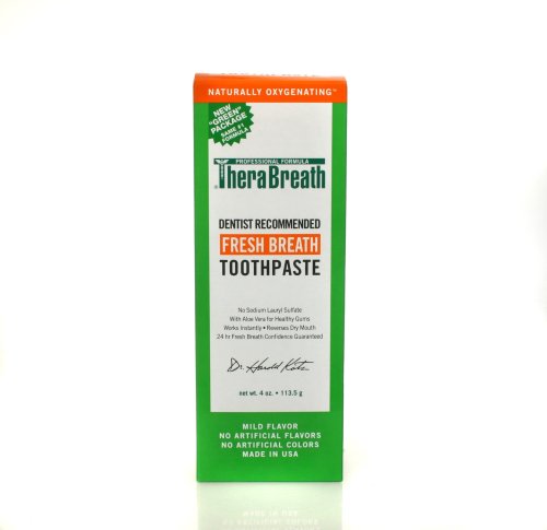 Dr. Katz TheraBreath Oxygenating Toothpaste, with Aloe Vera, 4-Ounce Tubes Pack of 2.