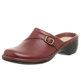 Clarks Womens Calendar Clog,Red,7.5 M