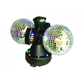 Twin Mirror Ball Accent Light