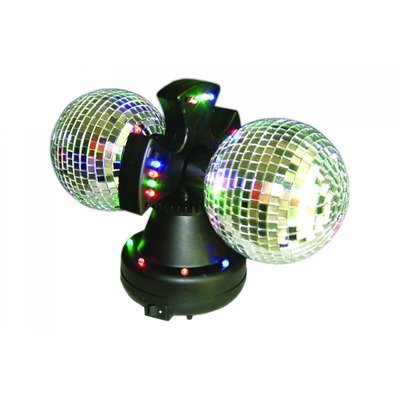Twin Mirror Ball Accent Light