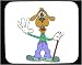 Mouse Pad with goofy, conductor, wait, pooch, dog, mutt