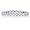 Sterling Silver Round Bezel Cubic Zirconia CZ Eternity Ring - Women's Engagement Wedding Band Ring Size 4