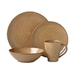 Pfaltzgraff Taupe Pointe 16-Piece Dinnerware Set, Service for 4