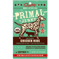 Primal Dry Roasted Jerky Chicken Nibs Cat and Dog Treats