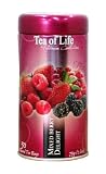Tea of Life Platinum Collection, Mixed Berry Delight, 50 - Count Round Tea Bags, 2.6-Ounce Tins (Pack of 3)