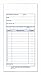 Adams Sales Order Book, 2-Part, Carbonless, White/Canary, 3-11/32 x 7-3/16 Inches, 50 Sets per Book (DC3705)