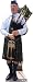 Bagpiper Scottish, Kilt Great Standup Standee
