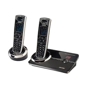 Uniden DECT3080-2 DECT 6.0 Cordless Phone/Answering System with One Extra Handset/Cradle