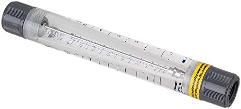 CNBTR Transparent Acrylic LZM-15G Tube Type Water Liquid Measurement 0.5-5GPM / 1.8-18LPM Flowmeter 4% Accuracy