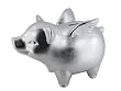 Made By Humans, Flying Piggy Bank, Silver