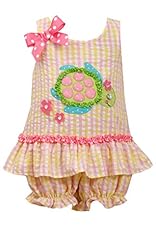 Girls Cotton/Polyester Sleeveless  Applique Romper  With a Bow(s)