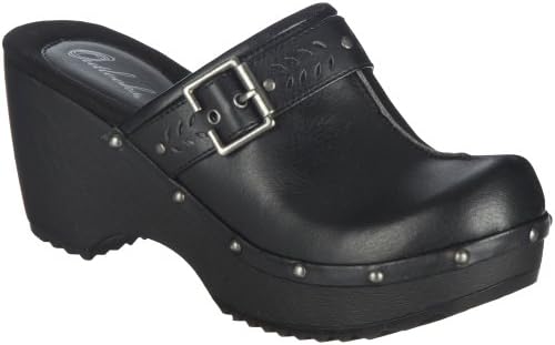 Outlooks Womens Claudia Clogs 8 Black