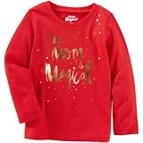 OSHKOSH(オシュコシュ) オシュコシュオリジナルグラフィックティ レッド トップス長袖Tシャツ 6ヶ月【並行輸入】