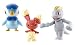 Bandai - 86051 - Pokemon - Pack 3 Figurines  Diamants Et Perles 86051 : Machop, Piplup, Buneary
