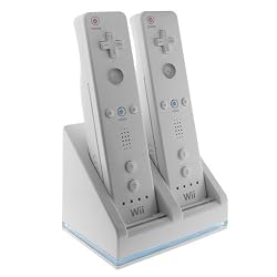 NEW For WII REMOTE DUAL CHARGING CHARGER DOCK STATION