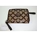 Coach Signature Alex Coated Medium Khaki Wallet 43382