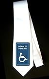 Disabled parking sign Party Decoration Necktie