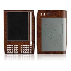 Dark Burlwood Design Protective Decal Skin Sticker for Amazon Kindle E-Book Reader (Version 1.0)