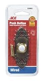 HEATH ZENITH 3209921 WIRED PUSHBUTTON ANTIQUE BRASS