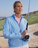 Adidas polyester ClimaProof ladies long sleeve full-zip windshirt(A24)