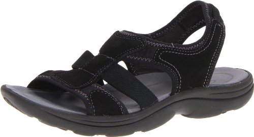 easy spirit black sandals