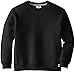 Russell Athletic Boy's 8-20 Fleece Crew, Black, Small