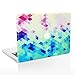 Unik Case Gradient Ombre Triangular Galore Digital Waterfall Pink and Blue Graphic Ultra Slim Light Weight Matte Hard Case Cover for Macbook Pro 13