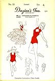 Dazian's No 15 Sewing Pattern Girls Salsa Dance Leotard Flounce Skirt Size 4