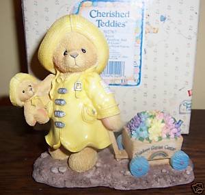 Cherished Teddies Figurine ~ JOYCE~ Bear with Rainbow Wagon 302767