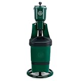 Putting Green - Golf Ball Washer - Deluxe Ensemble With Single Trash Mate - Hunter Green