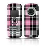 Pink Plaid Design Protective Skin Decal Sticker for LG enV VX9900 Cell Phone