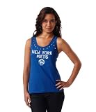 New York Mets Women's Team Rebel Studded Tank