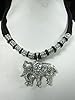 Rare German Silver Vintage Metal Necklace Statement Choker Necklace, Gift for Her