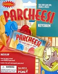 Parcheesi Board Game Keychain by Basic Fun