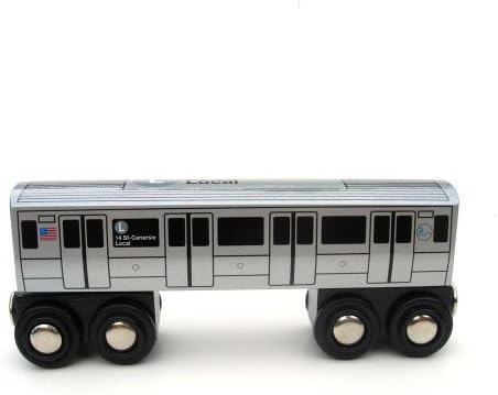 Munipals Wooden Railway NYC Subway Car L