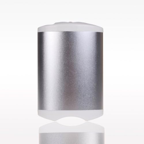 Portable 4400mah Rechargeable Hand Warmer with USB Pack with Flashlight (Silver)