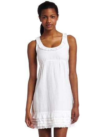 Esprit Women's Cotton Linen Scallop Hem Dress Waist